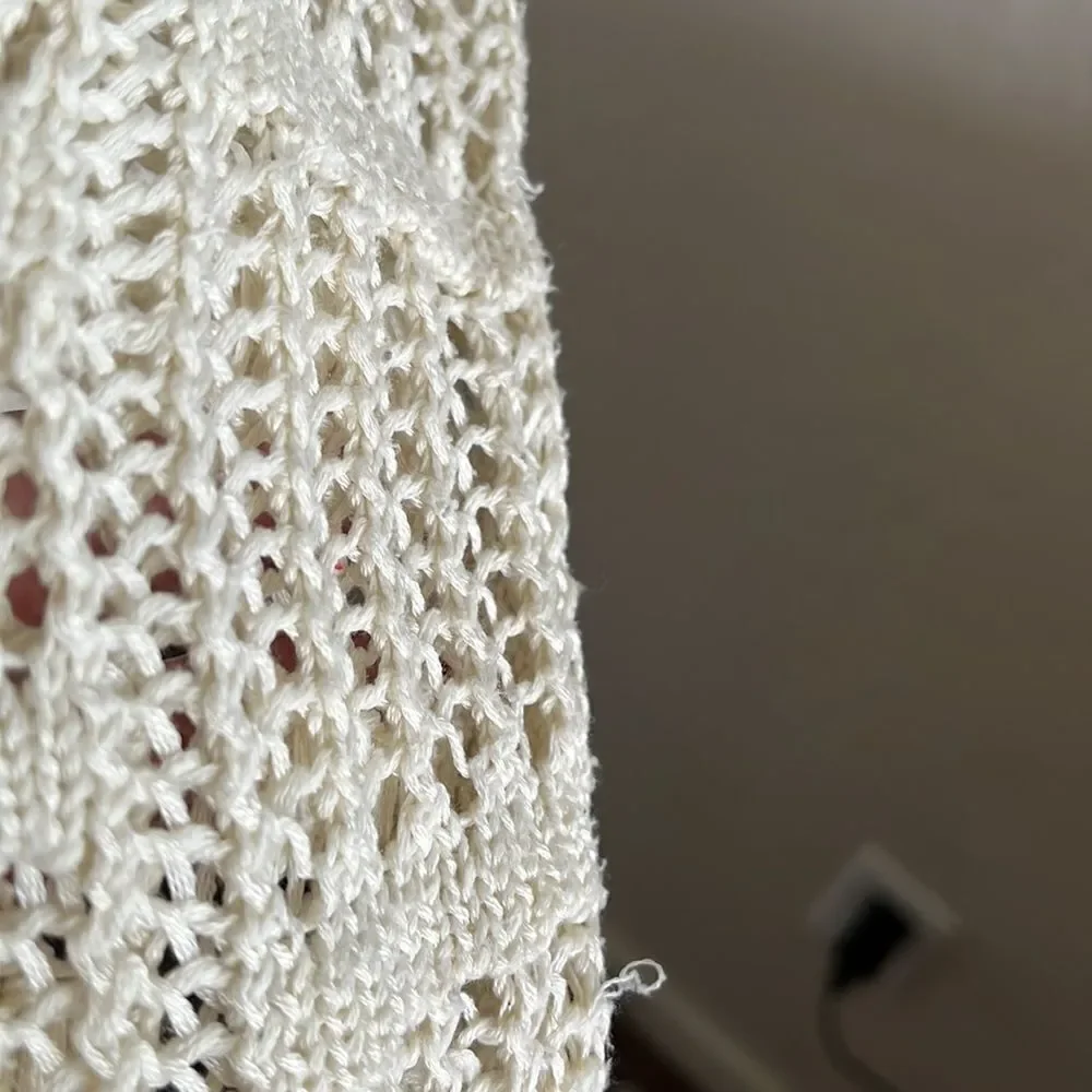 POL Cream Color Sheer Sweater